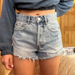 High Rise Zara Denim Shorts